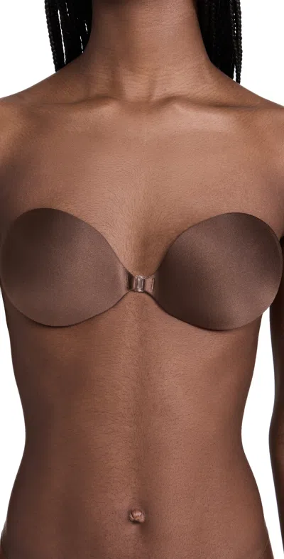 NUBRA SEAMLESS PUSH UP BRA CHOCOLATE