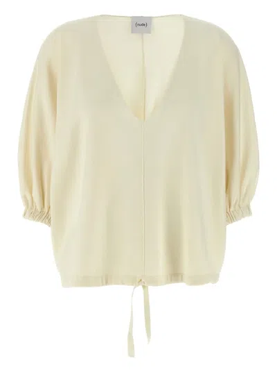 NUDE DRAWSTRING SWEATSHIRT