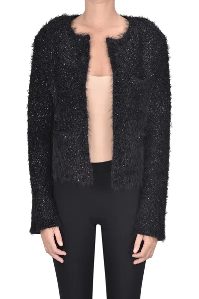 NUDE FRINGED KNIT JACKET