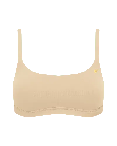 NUDEA WOMEN'S NEUTRALS STRETCH SCOOP NECK BRALETTE - NUDE