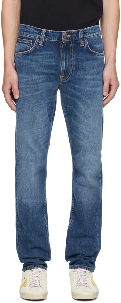 NUDIE JEANS INDIGO LEAN DEAN JEANS
