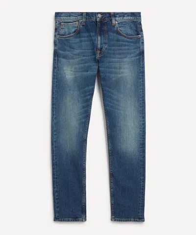 NUDIE JEANS NUDIE JEANS MENS LEAN DEAN JEANS IN WORN IN SELVAGE