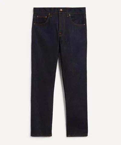 NUDIE JEANS NUDIE JEANS MENS SOLID OLLIE JEANS IN DRY ABYSS