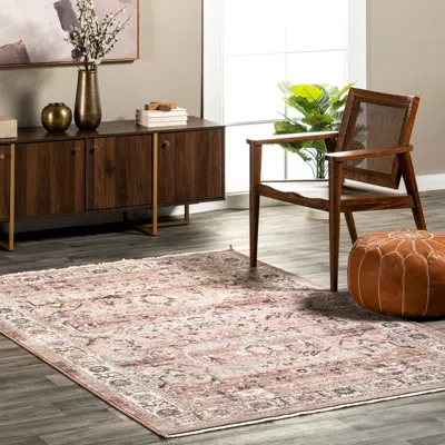 NULOOM SORSHA PERSIAN TRADITIONAL FRINGE AREA RUG