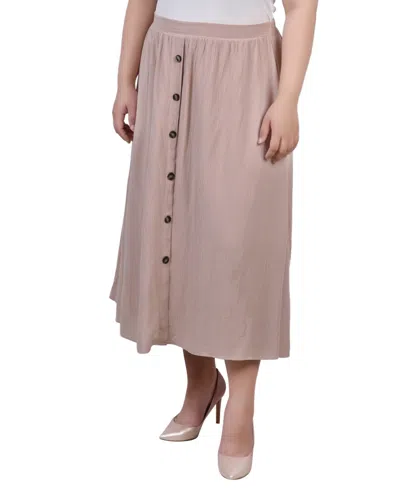 NY COLLECTION PLUS SIZE KNEE LENGTH A-LINE SKIRT
