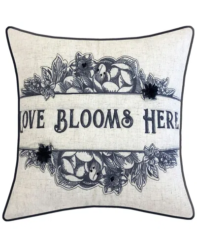 NYBG NYBG NEW YORK BOTANICAL GARDEN LOVE BLOOMS 20X20 THROW PILLOW