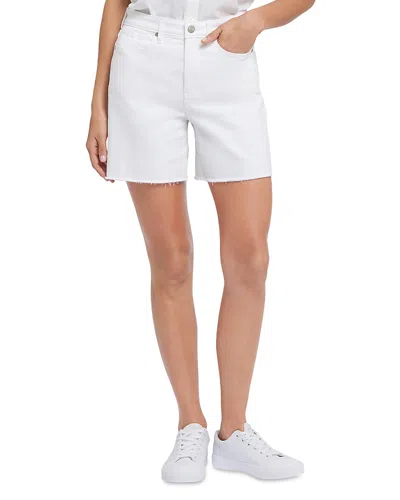 NYDJ BERKYN RELAXED HIGH RISE JEAN SHORTS IN OPTIC WHITE