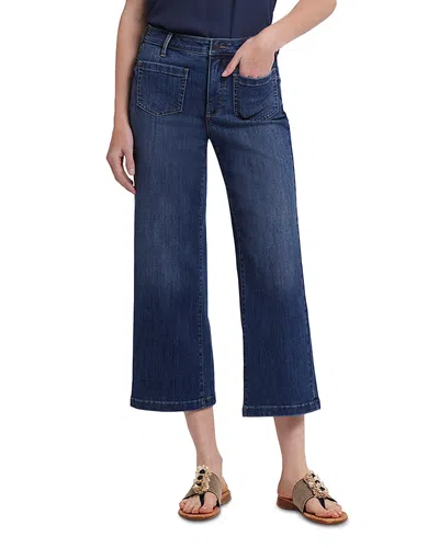 NYDJ COCO RELAXED WIDE LEG CROP JEANS IN RIO RAPIDS
