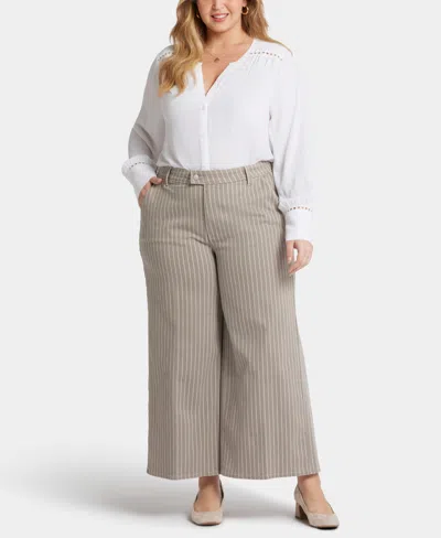 NYDJ PLUS SIZE MONA WIDE LEG TROUSER ANKLE JEANS
