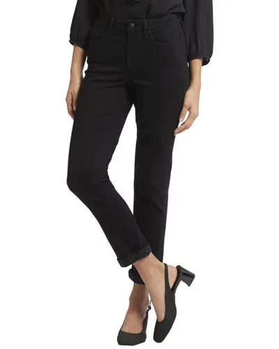 NYDJ SHERI BLACK RINSE ANKLE CROP JEAN