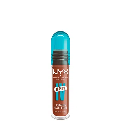 NYX PROFESSIONAL MAKEUP LIP IV HYDRATING GLOSS STAIN (VARIOUS SHADES) -  CARAMEL DRIP