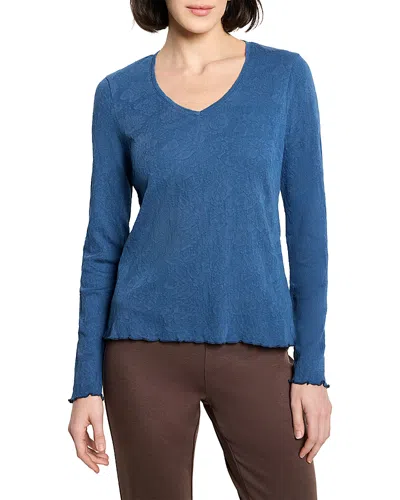 NZT BY NIC+ZOE NZT BY NIC+ZOE LACE KNIT V NECK TEE