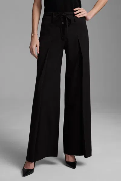 NZT BY NIC+ZOE MILAN APRON PANTS IN CAVIAR