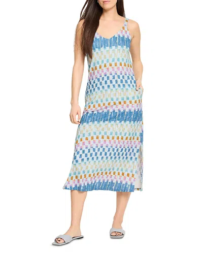 NZT BY NIC+ZOE NZT BY NIC+ZOE PAINTED BLOCKS V NECK TANK DRESS