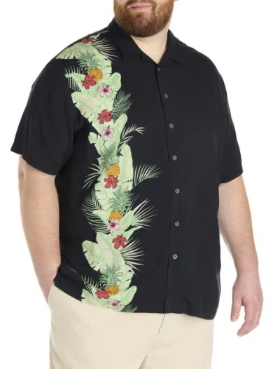 OAK HILL BY DXL OAK HILL BY DXL BIG & TALL PINEAPPLE STRIPE SPORT SHIRT