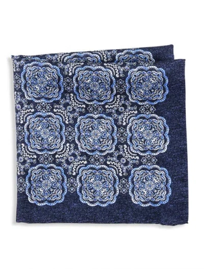 OAK HILL PREMIUM BY DXL OAK HILL PREMIUM BY DXL BIG & TALL MEDALLION SILK POCKET SQUARE