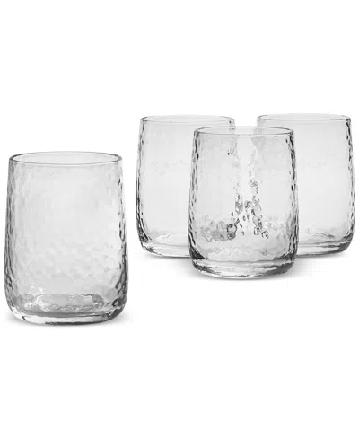OAKE TEXTURED DOUBLE OLD-FASHIONED GLASSES, SET OF 4, EXCLUSIVELY AT MACY'S