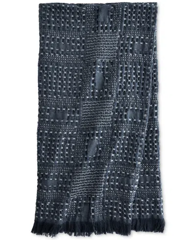 OAKE MIXED WAFFLE THROW, 50" X 60", EXCLUSIVELY AT MACY'S