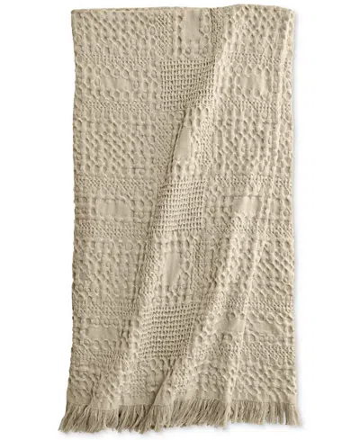 OAKE MIXED WAFFLE THROW, 50" X 60", EXCLUSIVELY AT MACY'S