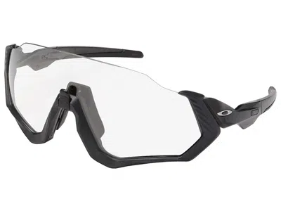 OAKLEY OAKLEY FLIGHT JACKET PHOTOCHROMIC SUNGLASSES OO9401-0737 STEEL/CLEAR BLACK