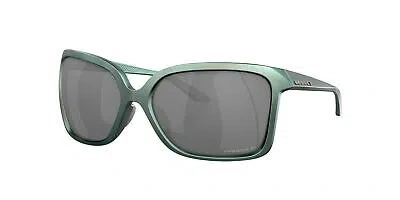 OAKLEY OAKLEY WILDRYE SUNGLASSES, MATTE SILVER/BLUE COLORSHIFT FRAME, PRIZM BLACK POLAR