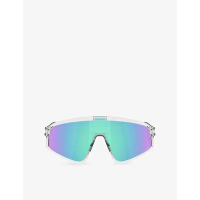OAKLEY WOMENS CLEAR OO9404 LATCH SHIELD-FRAME ACETATE SUNGLASSES