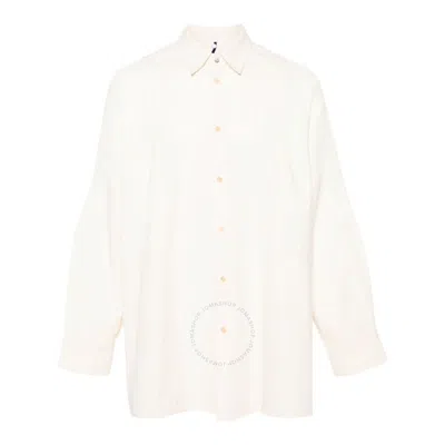 OAMC OAMC MEN'S NATURAL WHITE ARROW PANELLED SHIRT