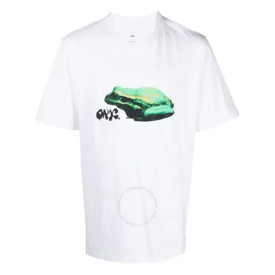 OAMC OAMC MEN'S WHITE AMPHIBIAN SHORT-SLEEVED T-SHIRT