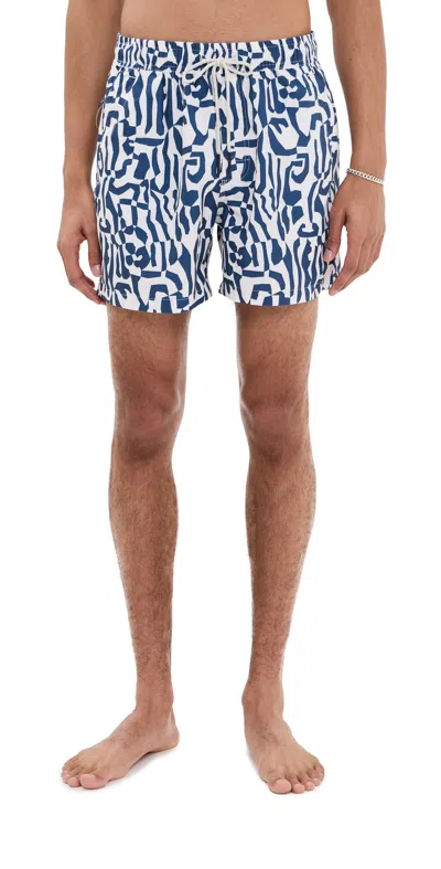 OAS MARBLING SWIM SHORTS 5 MULTI