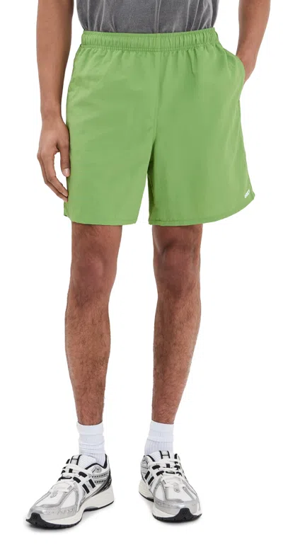 OBEY EASY BOLD NYLON SHORTS 6.75 PIQUANT GREEN