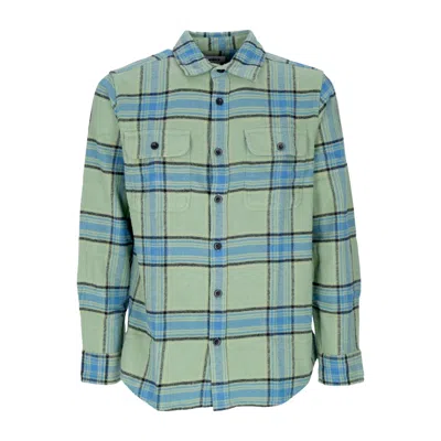 OBEY EUGENE MEN'S LONG SLEEVE SHIRT L/S WOVEN SHIRT JADE MULTI