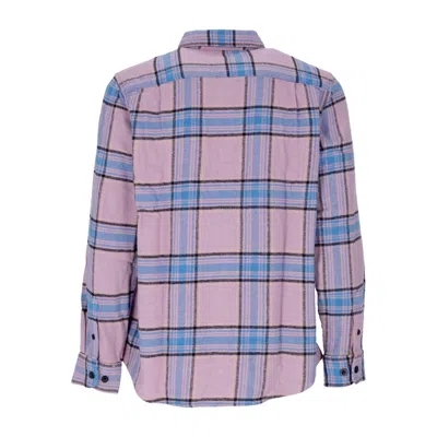 OBEY EUGENE MEN'S LONG SLEEVE SHIRT L/S WOVEN SHIRT LILAC CHALK MULTI