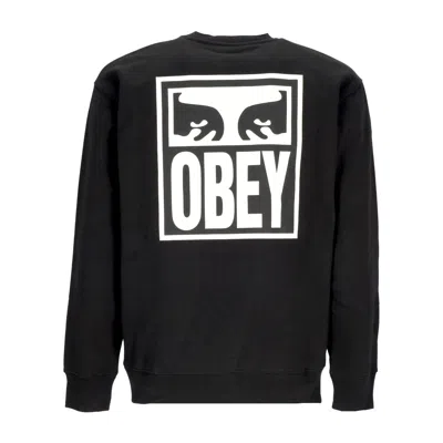 OBEY EYES ICON CREW PREMIUM FLEECE MEN'S CREWNECK SWEATSHIRT BLACK