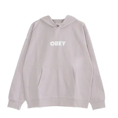 OBEY MEN'S LIGHTWEIGHT HOODED SWEATSHIRT BOLD PREMIUM FRENCH TERRY HOODED SWEAT PURPLE PASTE