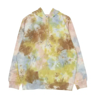 OBEY MEN'S LIGHTWEIGHT HOODED SWEATSHIRT MINI BOLD RECYCLED TIE DYE HOOD SPECIALTY FLEECE TOFFEE MULTI