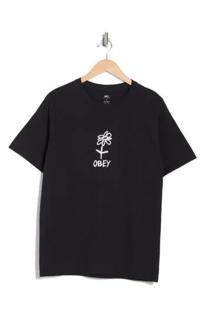 OBEY OBEY SCRIBBLE GRAPHIC PRINT T-SHIRT