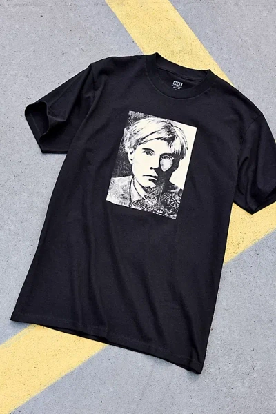 OBEY WARHOL COLLAGE GRAPHIC TEE IN BLACK, MEN'S AT URBAN OUTFITTERS