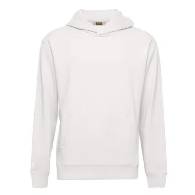 OCIO LEISUREWEAR WHITE MEN'S CLASSIC SOFTCORE HOODIE IN BONE