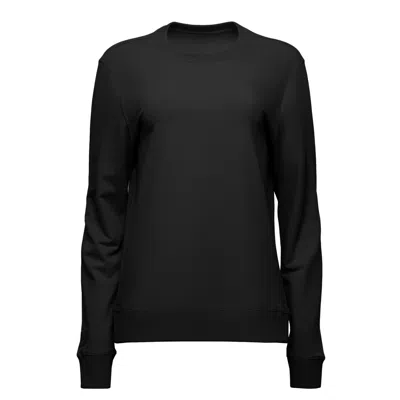 OCIO LEISUREWEAR WOMEN'S CLASSIC SOFTCORE CREWNECK IN BLACK