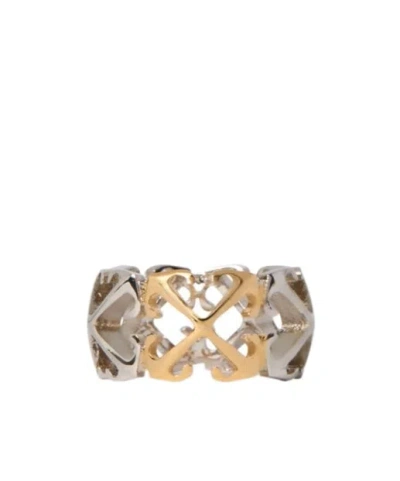 OFF-WHITE ARROW BICOLOR RING