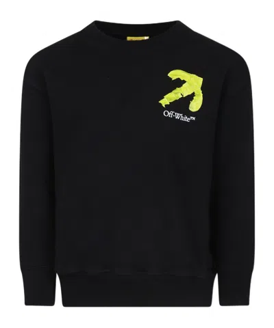 OFF-WHITE OFF-WHITE KIDS ARROW PRINTED CREWNECK SWEATSHIRT