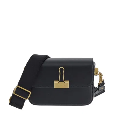 OFF-WHITE OFF-WHITE BINDER FOLDOVER TOP SHOULDER BAG