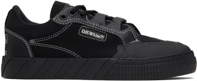 OFF-WHITE BLACK LEATHER VULCANIZED 779 SNEAKERS