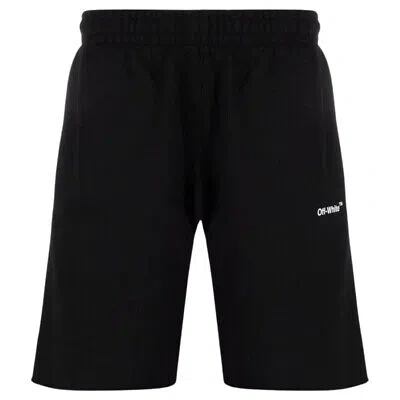 OFF-WHITE OFF-WHITE CARAVAGGIO DIAG SWEATSHORT BLACK