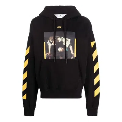 OFF-WHITE Off-White Caravaggio Print Hoodie 'Black Yellow'