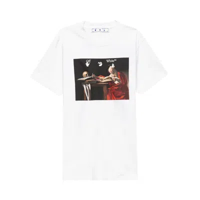 OFF-WHITE OFF-WHITE CARAVAGGIO SLIM TEE 'WHITE'