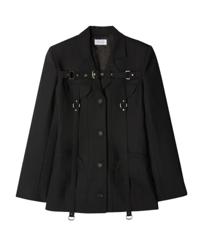 OFF-WHITE OFF-WHITE BUCKLE DETAILED LONG-SLEEVED JACKET