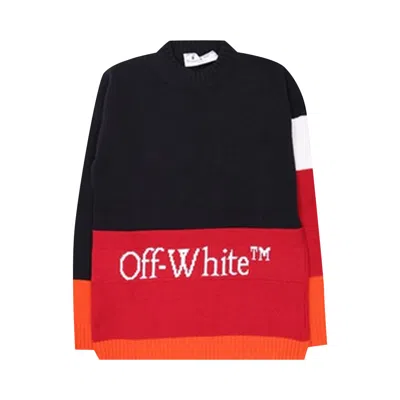OFF-WHITE OFF-WHITE COLOR BLOCK OFF CREWNECK 'BLUE/RED'