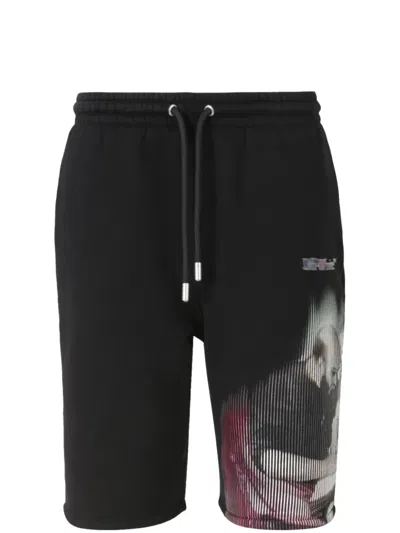 OFF-WHITE COTTON BERMUDA SHORTS