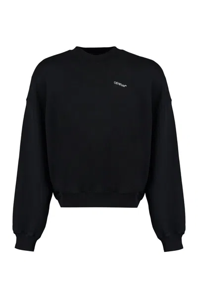 OFF-WHITE OFF-WHITE COTTON CREW-NECK SWEATSHIRT
